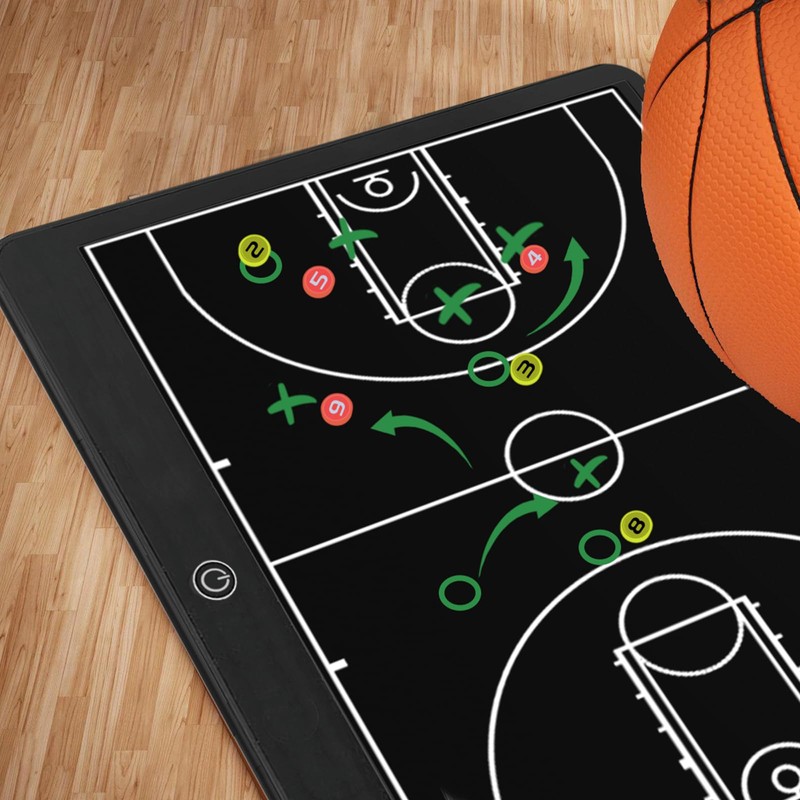 Electronic 16 inch Basketball Coaching Boards, Portable Erasable Pro Strategy