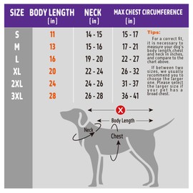 Kimee Dog Raincoat Reversible, Single Side Slicker Poncho Adjustable Waterproof Dog Rain Jacket with Leash Hole/Reflective Stripe Hooded Snowproof Windproof Clothes for Small to 3X-Large Dogs, S