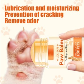 Dog Foot Balm, Natural Lick Safe Paw Pad Balm, Dog Paw Blam Protector Soother & Moisturizer 40g for Cracked Dry & Damaged Paws, Nose & Elbows