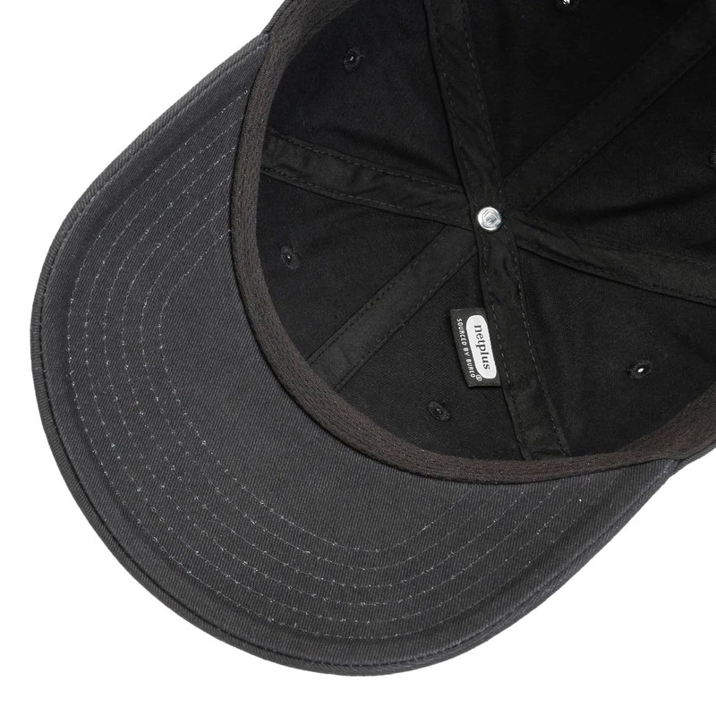 Brixton Woodburn Cap Baseball Cap Curved Brim Metal Buckle, Black