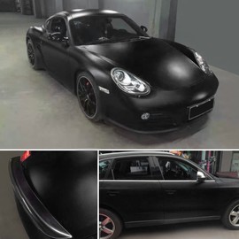 LZLRUN Car Metallic Satin Matte Chrome Ice Vinyl Wrap Sticker Bubble Free