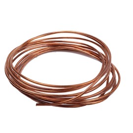 Copper Wire, Bare T2 Copper Wire, Diameter 0.9 mm - 4 mm, Pure Craft Wire, Jewellery Wire, Coil Winding Wire with Good Thermal Conductivity and Corrosion Resistance