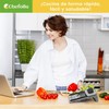 CHEFOLLA Cortador de Verduras, Rallador de Acero Inoxidable Cocina