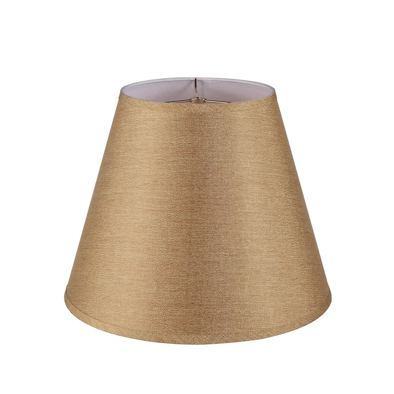Aspen Creative 32096, Hardback Empire Transitional Spider Shade in Gold