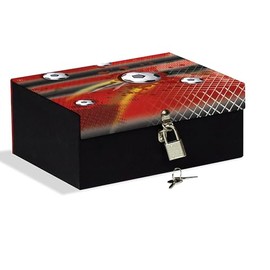 Box with Lock 18.5 x 14 x 7.5 cm Ideal for Storing Secrets, Jewellery and Figures