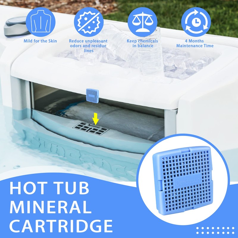 Hot Tub Mineral Sanitizer for Hot Tubs Filter, Spas Filter,
