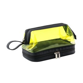 Healvian Double Travel Toiletry Bag for Women Cosmetic Makeup Organizer Pouch Gym Shower Bag for Travel and Daily Use