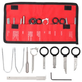 Tanstic 21Pcs Car Radio Removal Tool Kit, Professional Car Stereo CD Player Remover, Universal Radio Removal Keys Tool with Storage Bag for Most Car and Truck