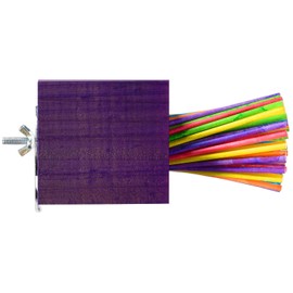 Super Bird Creations SB438 Chewable Paper Party Bird Toy with Colorful Lollipop Sticks, Extra-Large Size, 7.5” x 3.5” x 3.5”