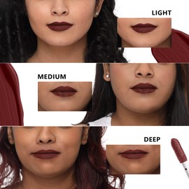 Plum Matte In Heaven Liquid Lipstick Non Drying Smudge Proof 100% Vegan & Cruelty Free (4.50 ml (Pack of 1)) (Wine to go - 140 (Deep Wine))