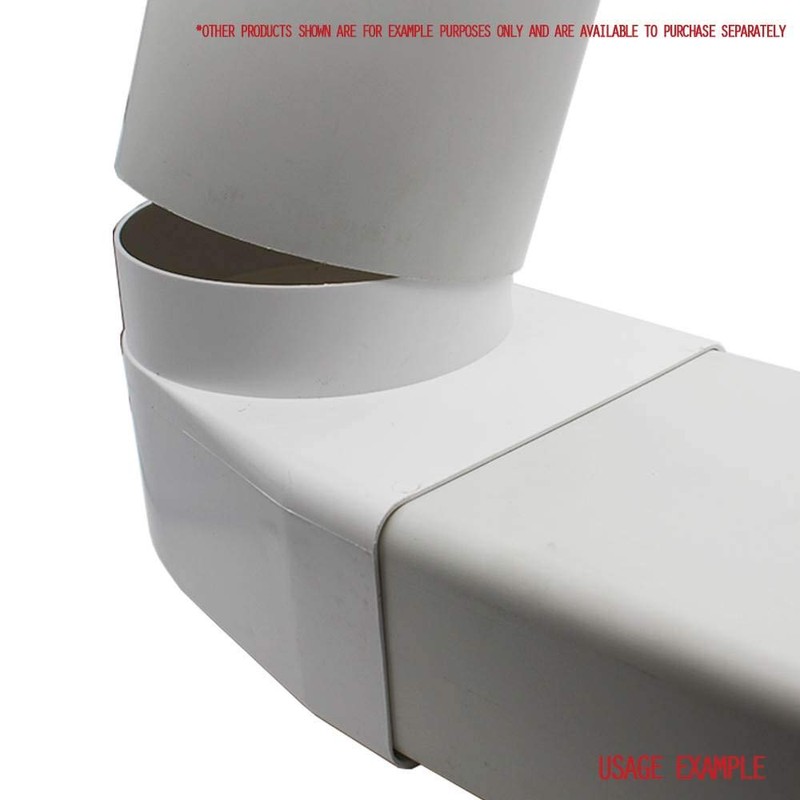 Kair Elbow Bend Adaptor 150mm x 70mm to 125mm -