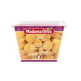 MADAMA OLIVA, Lupini Salati, Ottimo Snack per Aperitivi, Ideale per le Insalate Miste e nelle Minestre, Senza Conservanti Aggiunti, 100% Made in Italy, 280 gr