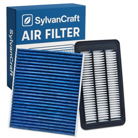 Cabin & Engine Air Filter Combo for Civic L4 1.5L (2016-2021), CR-V CRV L4 1.5L (2017-2022) (Fits 1.5L Gas Only) Replaces 17220-5AA-A00, 80292-TF0-G01