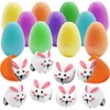24Pcs Easter Egg Set Plastic Eggs with Bunny Toy Funny