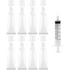 8Pcs 10ml Lip Gloss Empty Tubes Containers with Plastic Syringe