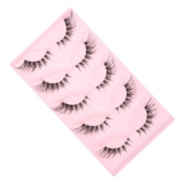 BIUDECO 5 Sets False Lashes Bulk Lashes Bulk Eyelashes Makeup Lash Strip for Fashion Look