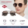Lee Cooper Classic Round Polarized Sunglasses for Men - 100%
