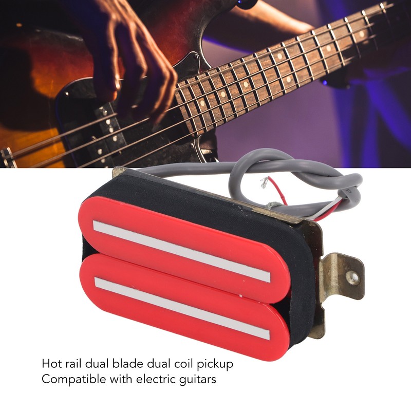 Electric Guitar Humbucker Pickup High Output Dual Hot Rail Dual