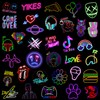 100 PCS Neon Mixed Stickers for Laptop Vinyl Kawaii Stickers