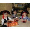 SCSpecial Pirate Stick Flag 12 Pieces Pirate Bunting 5.5 x