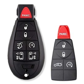 Replacement Key Fob Compatible with Volkswagen Routan 2019-2014, Key Fob with Interchangeable 5 & 7 Button Keypads, 1 Simple Key with Interchangeable 5 & 7 Button Keypads Only