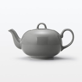 MUJI 83444556 Everyday Tea Pot Gray, 23.7 fl oz (700 ml) with Strainer