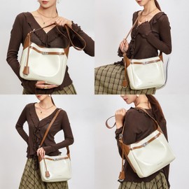 Cnoles Hobo Shoulder Bag For Women Fashion Leather Tote Satchel Crossbody Bags Ladies Handbag And Purses