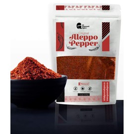 Edi Gourmet Spice Aleppo Pepper - 113g / 4 oz, Crushed Red Pepper Flakes, Turkish Maras Pul biber, Dried Allepo Middle Eastern Spice, Halaby Chili Pepper Seasoning
