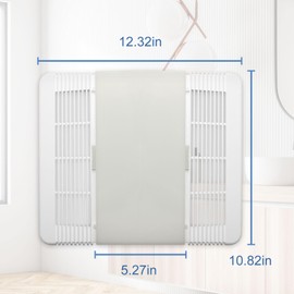 85315000 Bathroom Fan Cover Grille and Lens, for Broan Nutone Exhaust Fan 763RL, 769RL, 663N, 663FL, 663LN, 669L, 669LN, 669FN, 769RLN, 769RFT, 770F