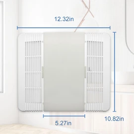 85315000 Bathroom Fan Cover Grille and Lens, for Broan Nutone Exhaust Fan 763RL, 769RL, 663N, 663FL, 663LN, 669L, 669LN, 669FN, 769RLN, 769RFT, 770F