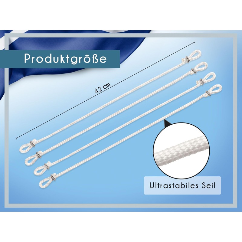 PHENO FLAGS Premium Flag Loops, Set of 4, 41 cm,