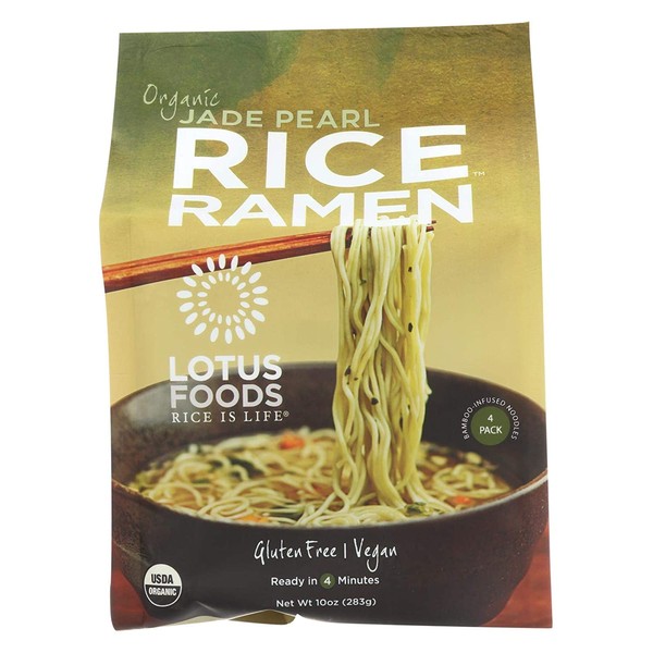 Lotus Foods Organic Jade Pearl Rice Ramen, 10 Ounce (Pack of 6)