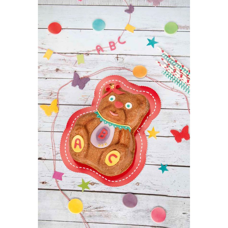 Staedter Mini Theo The ABC Bear Kids Baking Mold, Brown,