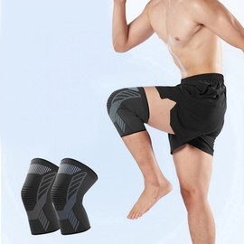 Daily Exercise Knee Pain Joint Support Spandex Brace Brace Sky/M 2ea