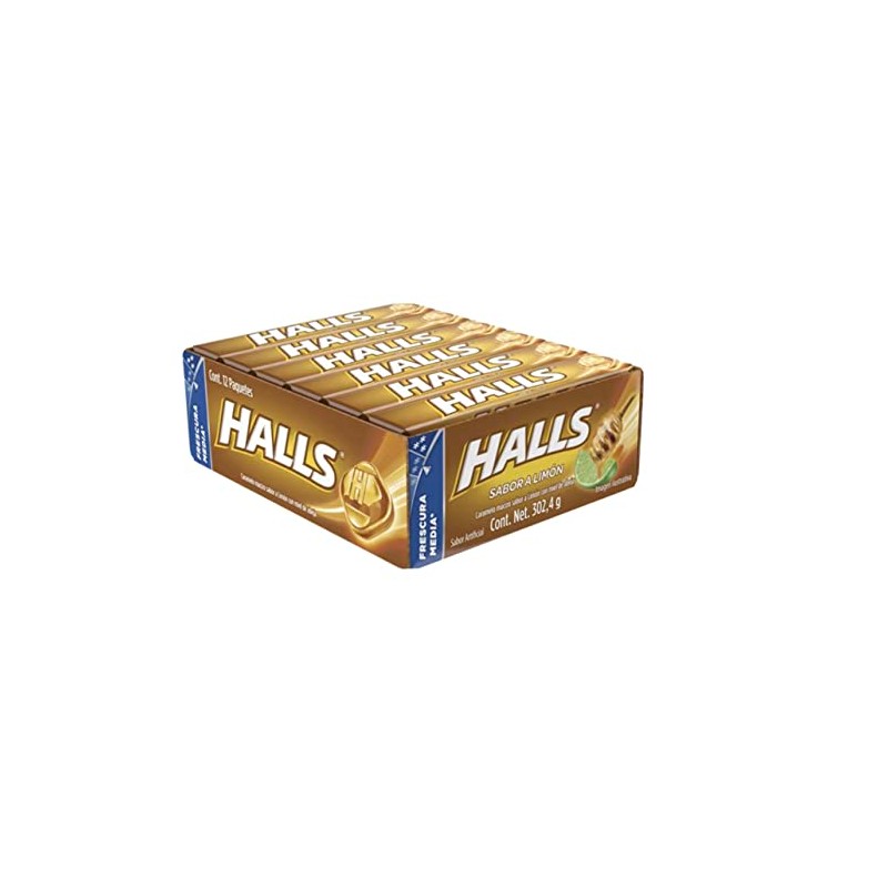 Mexican Halls Lemon and Honey Flavor (12 pack) Limon con