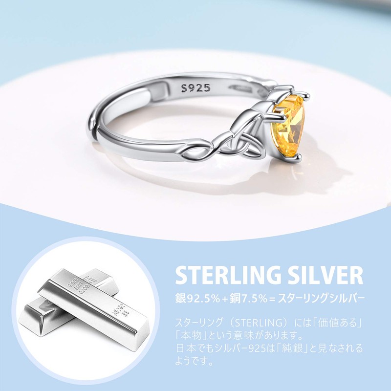 Suplight Women's Birthstone Heart Ring, One Size Fits Most, Garnet