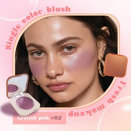 HHLTOH Cream Blush, Matte Finish, Full Coverage, Cruelty Free, 0.20 Ounce (2#, 1 Count (Pack of 1))