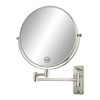 FFowcye 8" Wall Mount Magnifying Mirror, 1X/10X Double-Sided Makeup Mirror