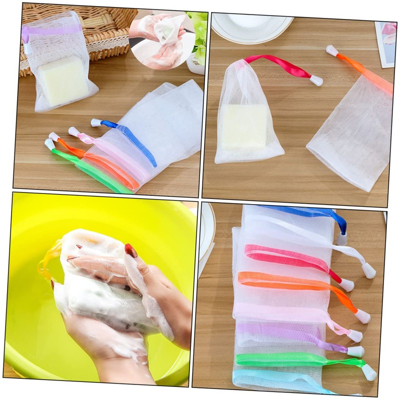 NOLITOY Pcs Random Pouch Shower Foaming Nets Cleansing Maker Nets