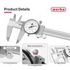 werka Dial Caliper 12 Inch, Shockproof Dial Caliper Measuring Tool