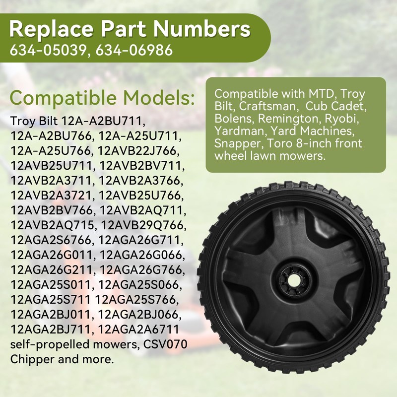 Bularie Replacement 634-05039 Wheel Drive Assembly Fits Troy-Bilt MTD Craftsman
