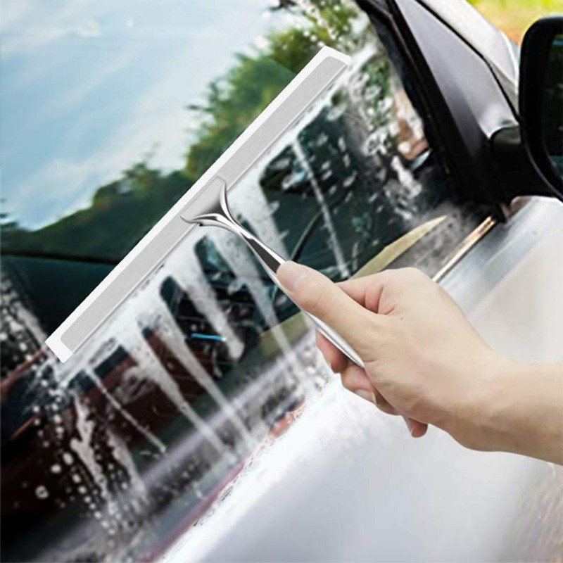 Shower Squeegee Stainless Steel All Purpose Household Bathroom Cleaner Tool