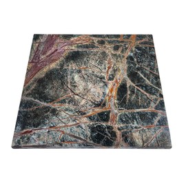 Tenedos Pine Dark Green Marble Floor and Wall Tile 12x12 Polished for Kitchen Countertops, Bathroom Wall, Entrance Floor Tile, Backsplashes, Fireplace Surrounds (1)