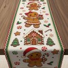 Christmas Decorations - Gingerbread House Candy Cane Xmas Table Runner