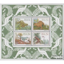 Südafrika Block14 (kompl.Ausg.) gestempelt 1982 Prähistorische Tiere (Briefmarken für Sammler) Amphibien/Reptilien/Saurier