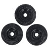3PCS Set Wood Grinding Wheel Black Color 100mm Diameter 16mm