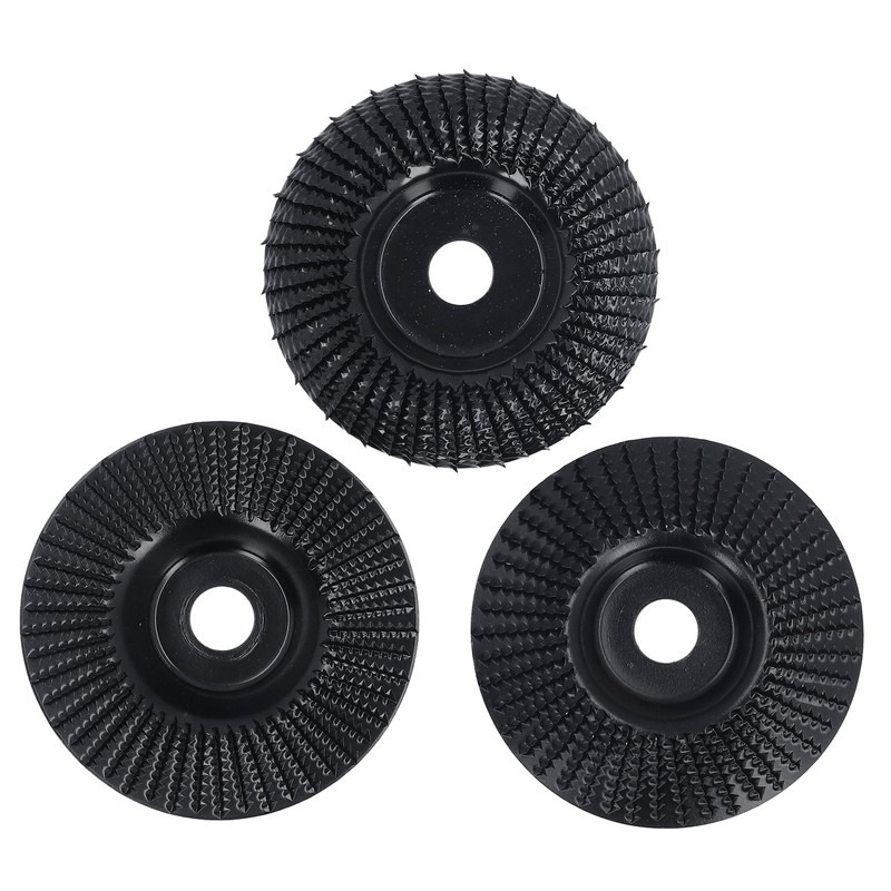 3PCS Set Wood Grinding Wheel Black Color 100mm Diameter 16mm