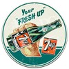 Vintage 7 Up Large 24" Metal Wall Sign