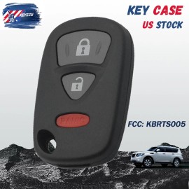 KEYECU Remote Key Case Shell Fob for Suzuki Grand Vitara XL-7 SX4 2007 - 2013 KBRTS005