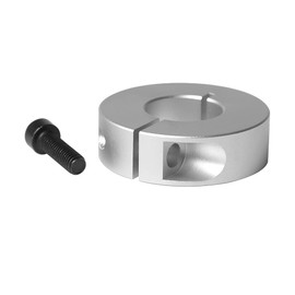 Sinoblu 4pcs One-Piece Shaft Collar Clamp Style Aluminum Shaft Lock Collars, 15mm Bore Size, 35mm OD, with M5 Set Screw, 12mm Thickness (Pack of 4)